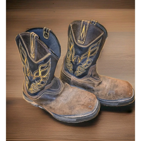 Ariat Other - Ariat Men's Western Work Boots Leather Pull-On Composite Toe Square Toe 11 EE
